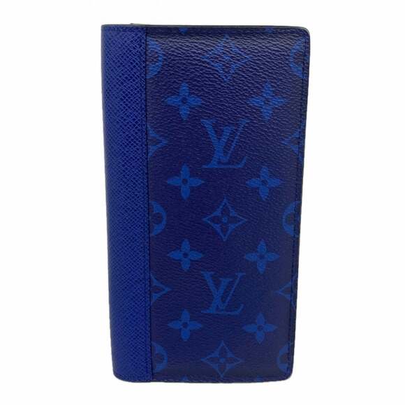 LOUIS VUITTON Other - Louis Vuitton Taiga Rama Portefeuille Brazza Long Wallet M30297 Cobalt Men's